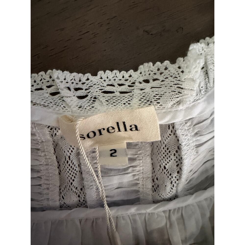 sorella Etienne Cotton Top white size 2 $172 - Picture 6 of 6